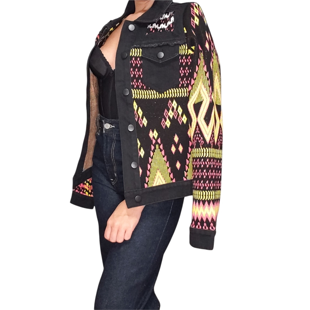 Desigual denim knitted jacket